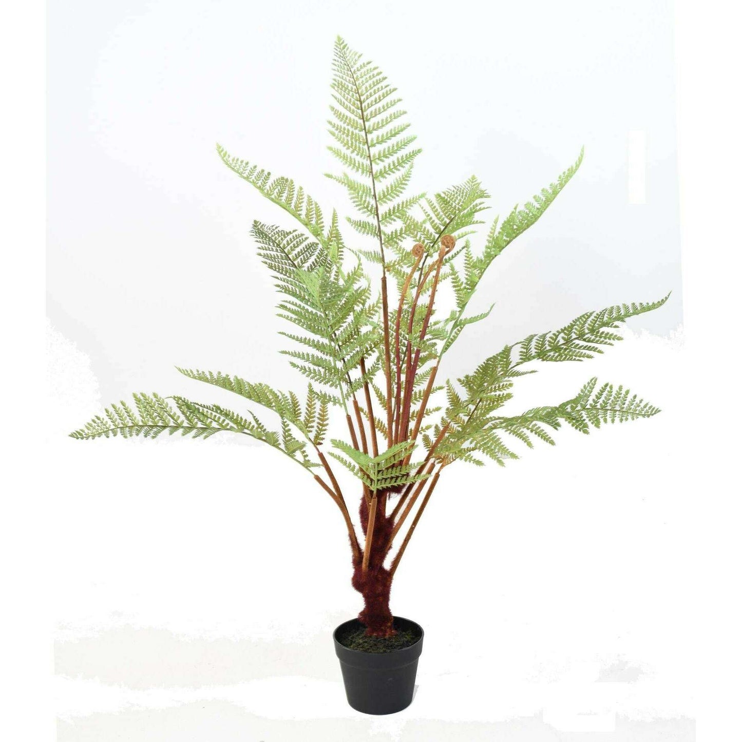 Plante artificielle Fougère Dicksonia en pot 13 feuilles - intérieur - H.115cm vert