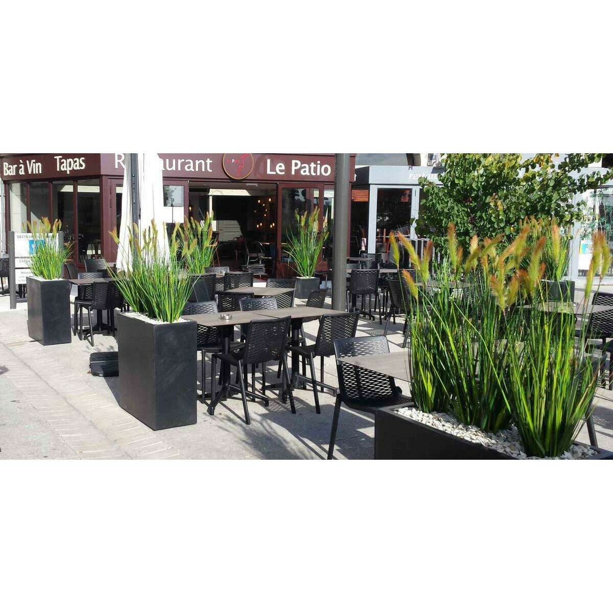 Plante artificielle Graminée Vulpin des champs Foxtail en pot - intérieur - H.90cm - U