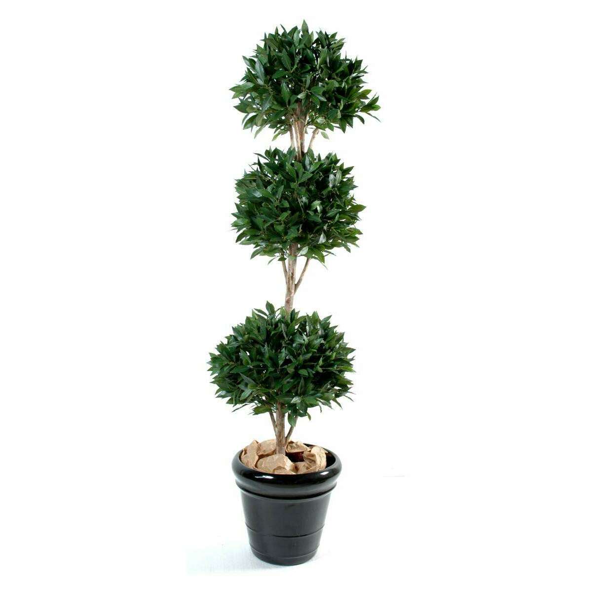 Plante artificielle Laurier 3 boules - décoration d'intérieur - H.135cm