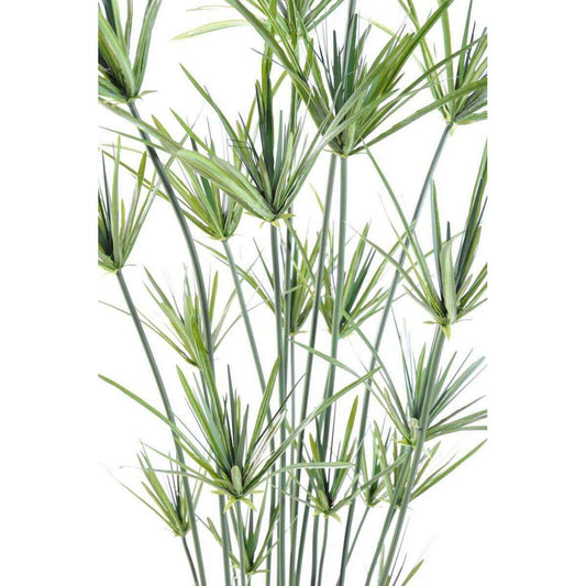 Plante artificielle Papyrus ornemental en pot - décoration d'intérieur - H. 140cm vert
