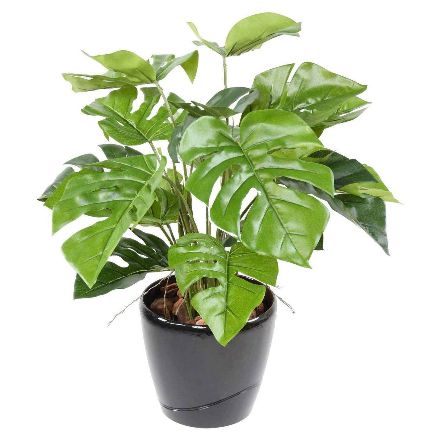 Plante artificielle Philo en pot 18 feuilles - plante d'intérieur - H.60cm vert