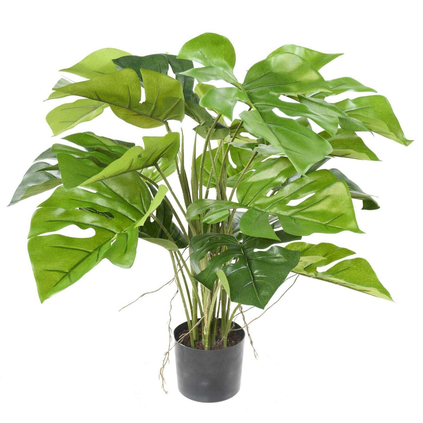 Plante artificielle Philo en pot 18 feuilles - plante d'intérieur - H.60cm vert
