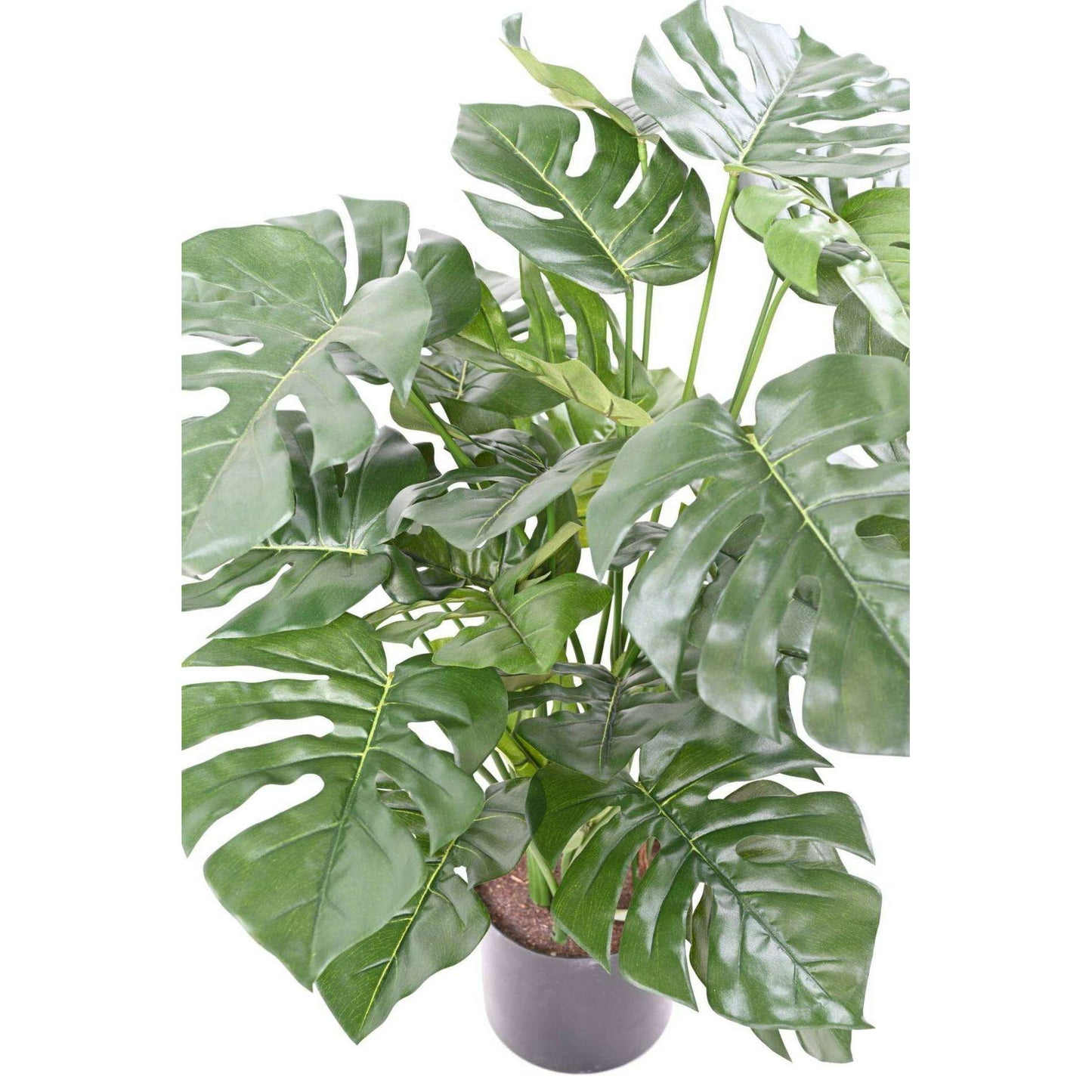 Plante artificielle Philo en pot 29 feuilles - plante d'intérieur - H.72cm vert