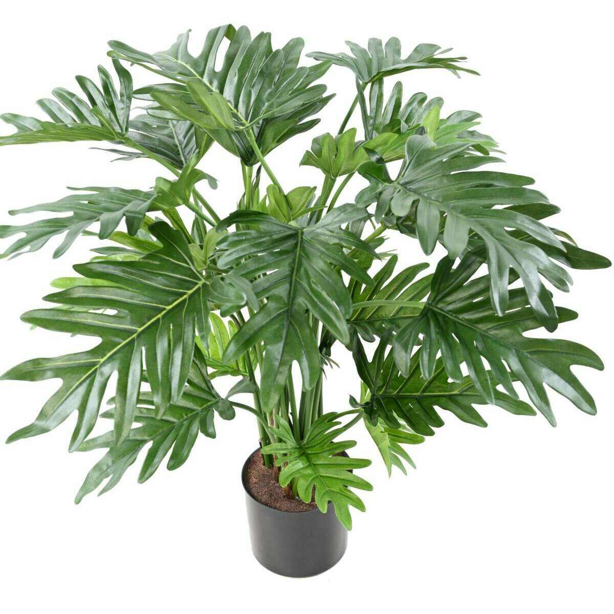 Plante artificielle Philodendron Selloum - plante d'intérieur - H.63cm vert