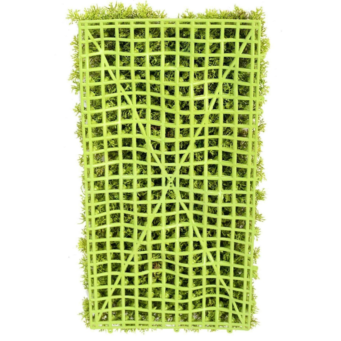 Plaque Mousse artificielle anti-UV - mur végétal intérieur extérieur - L.50x25cm vert - C1