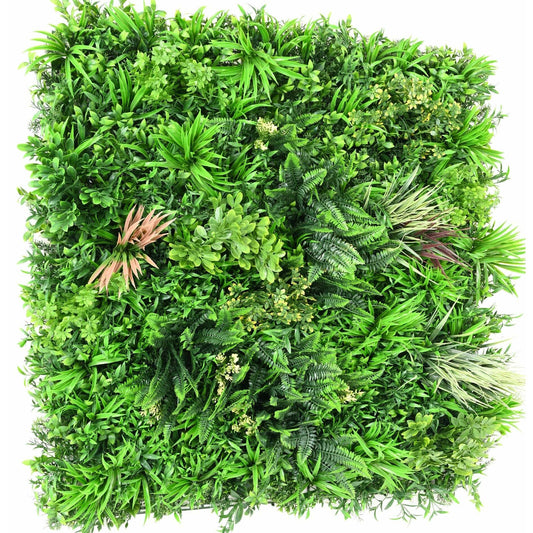 Plaque végétale artificielle O plantes UV résistant - décoration murale - 100x100cm