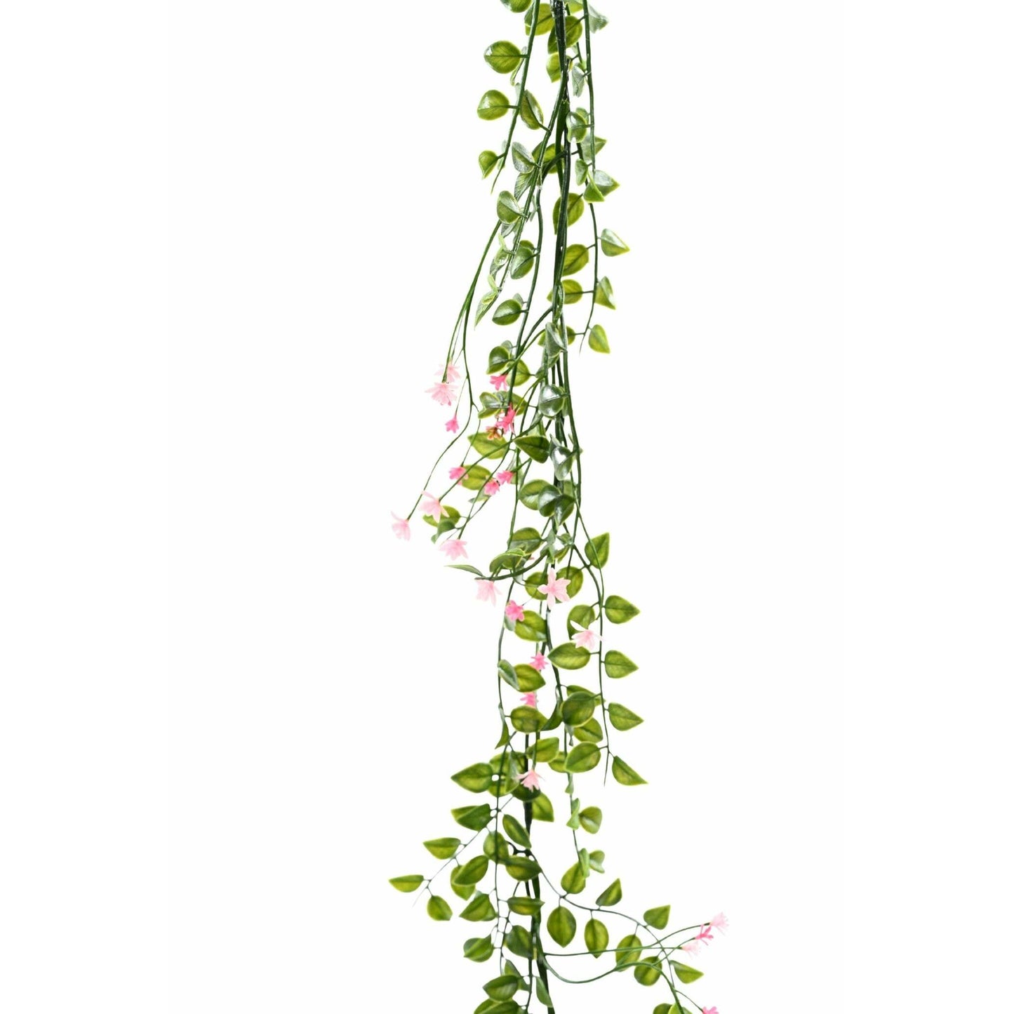 Guirlande de Pois fleuri artificiel de 190 cm - rose - Spécial extérieur