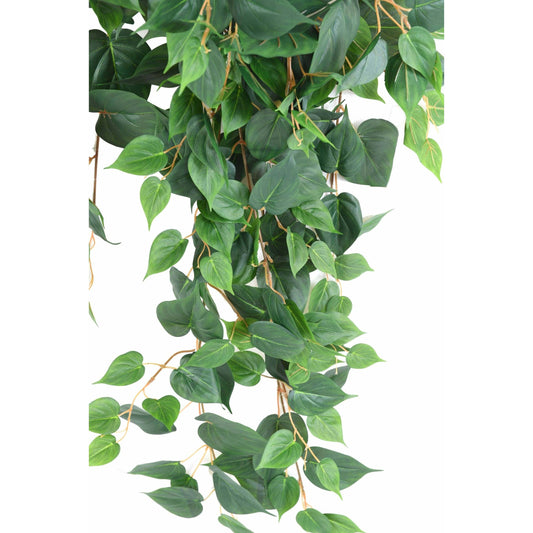 Feuillage artificiel chute de Pothos en piquet - décoration intérieur - H.90cm vert - K4