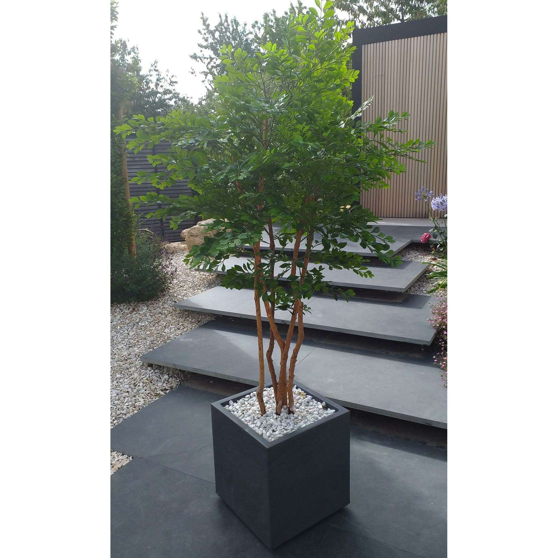 bac pour plante Préparation de la plante et du bac pour extérieur finition marbre blan –  ArtificielFlower