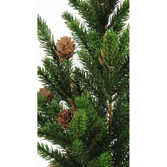 Sapin de noël arbuste artificiel Angel - plante synthétique intérieur - H. 45cm