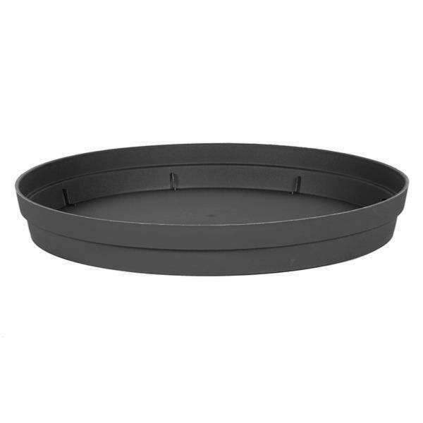 Soucoupe pour pot Toscane rond Ø.80cm - intérieur extérieur - Ø.54cm anthracite EDA PLASTIQUES