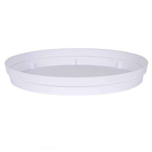 Soucoupe pour pot Toscane rond Ø.80cm - intérieur extérieur - Ø.54cm blanc EDA PLASTIQUES
