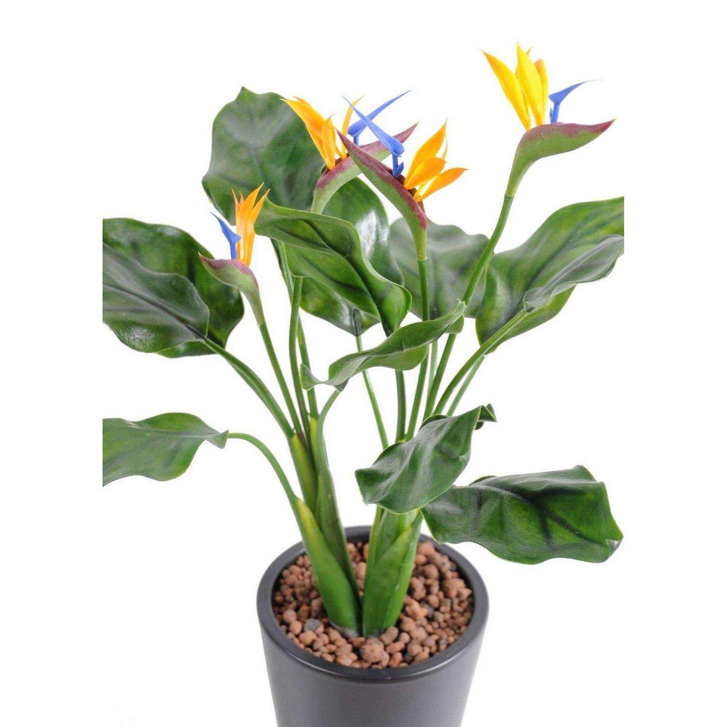 Strelitzia artificiel en piquet résistant UV - plante d'extérieur - H.50cm