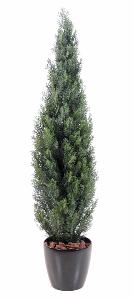 Arbuste artificiel Cyprès mini - intérieur extérieur - H.270cm vert