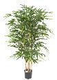 Bambou artificiel Luxe 7 cannes naturelles - intérieur - H.160cm vert