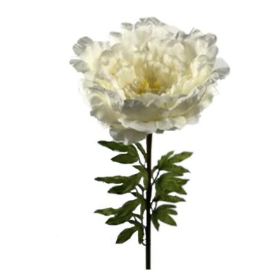 Fleur artificielle Pivoine géante Perrina - décoration intérieure - H.135cm blanche