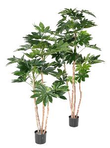Plante artificielle tropicale Fatsia Japonica - décoration d'intérieur - H.150cm