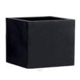 Pot pour fleur bac carré - intérieur extérieur - H.50x70cm noir Fiberstone