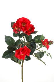 Fleur artificielle coupée rose Mandy - natural touch - H.45cm rouge