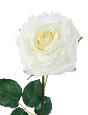 Fleur artificielle coupée rose - décoration intérieure - H.74 cm blanc