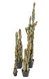 Plante artificielle Cactus Finger 7 troncs - Plante pour intérieur - H.60cm vert