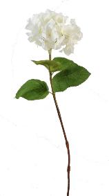 Fleur artificielle Hortensia - création bouquet - H.80 cm blanc