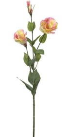 Fleur artificielle Lisianthus - composition florale - H.80 cm rose