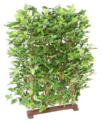 Haie artificielle Hêtre Grandifolia - structure en bois naturel - H.145cm