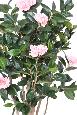 Arbre artificiel Camélia du japon 8 fleurs - intérieur - H.130cm rose