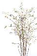Arbre artificiel fleuri Cerisier en fleurs - plante synthétique - H.150 cm blanc