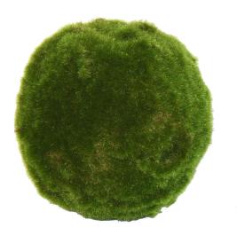 Boule de mousse artificielle - décoration d'intérieur - H.17cm vert