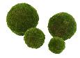Boule de mousse artificielle - décoration d'intérieur - H.17 cm vert