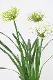 Fleur artificielle Agapanthe en motte - plante d'intérieur - H.90cm blanc