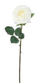 Fleur artificielle coupée rose - décoration intérieure - H.74 cm blanc