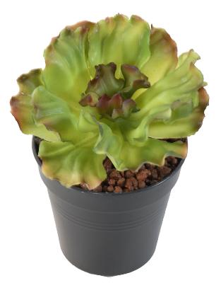 Plante artificielle Aloe Soft en piquet - cactus artificiel extérieur - H.16 cm vert