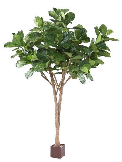 Arbre artificiel Lyrata multi tree - plante semi-naturelle d'intérieur - H.340cm