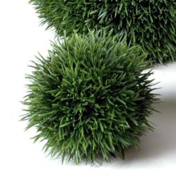 Boule d'herbe artificielle - plante pour intérieur extérieur - Ø.13cm vert