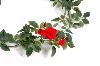 Fleurs artificielles Guirlande de rose rouge - décoration intérieure - L.100cm