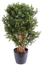 Plante artificielle Buis new buisson UV - arbuste pour extérieur - H.70cm vert