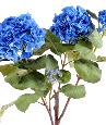 Plante artificielle Hortensia en piquet - fleurs pour intérieur - H.82cm bleu