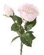 Fleur artificielle rose fresh touch - décoration intérieure - H. 43 cm rose