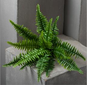 Plante artificielle Fougère Nephrolepis en piquet - décoration d'intérieur - H.35cm vert