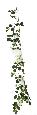 Guirlande artificielle bougainvillier en fleur - intérieur - H.110cm blanc
