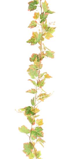 Guirlande artificielle de vigne automne 117 feuilles - décoration d'intérieur - H.200cm