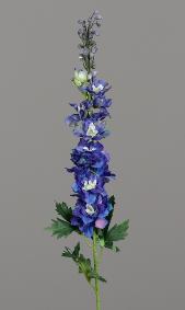 Fleur artificielle Delphinium - création de bouquet - H.78cm bleu