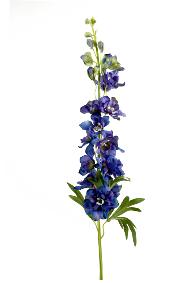 Fleur artificielle Delphinium - création de bouquet - H.90cm bleu