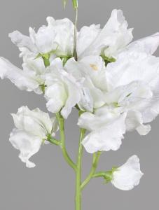 Fleur artificielle Pois de senteur - composition florale - H.46cm crème
