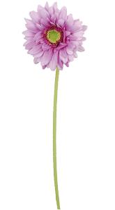 Fleur artificielle Gerbera - composition bouquet artificiel - H.50 cm parme