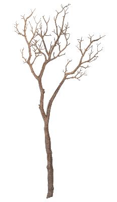 Branche artificielle imitation bois - décoration d'intérieur - H.105cm marron