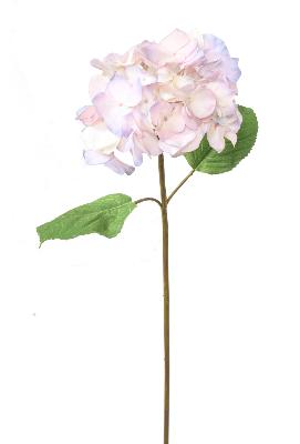 Fleur artificielle Hortensia - création bouquet fleur coupée - H.65 cm rose violet